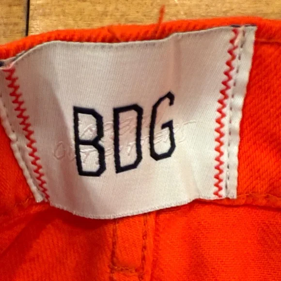 Bright Orange Wide-Leg Jeans - Picture 4 of 5